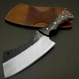 Cuchillo de Chef de Acero al Carbono de 9 Pulgadas Hecho a Mano con Mango de Madera y Funda de Cuero OEM Personalizable - Product Image 5