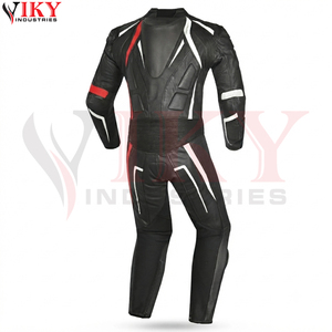 ชุดมอเตอร์ไซค์แข่ง Alpinestar สีดำ แดง ขาว หนังแท้ ได้รับมาตรฐาน CE ไซส์พลัส ประสิทธิภาพสูง กันลม ป้องกันได้ดี ทรงเข้ารูป - Product Image 3