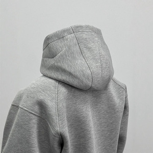 Cardigan court rétro de style boxy pour homme, veste à capuche pour homme, silhouette automne-hiver, sweat à capuche tendance pour homme - Product Image 5