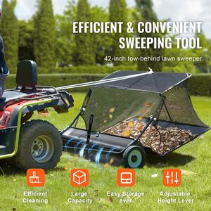 Balayeuse de pelouse robuste de 42 pouces, capacité de 12 pieds cubes Grand ramasseur de feuilles et d'herbe à attacher à l'arrière, pièces et accessoires pour tondeuse à gazon - Product Image 5
