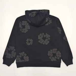 Sweat à capuche surdimensionné de haute qualité 300 g/m² avec logo personnalisé, unisexe, lourd, 100 % coton, fermeture éclair, hiver, homme - Product Image 3