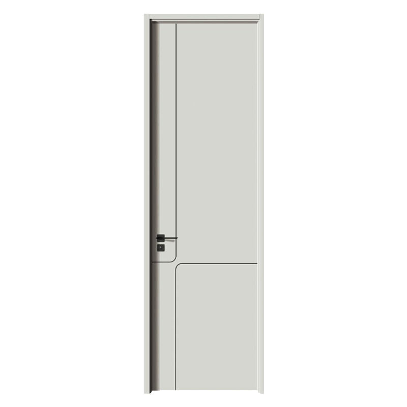 Formaldehyde-free Safe Paint-free HDF Grey Wooden Door Wholesale in ...