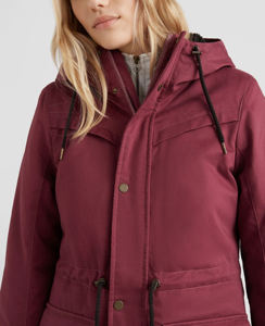 Parka longue décontractée pour femme, épaisse et chaude, grande taille, à capuche, en fausse fourrure, laine et lin, écologique, coupe-vent, pour l'hiver et les activités de plein air - Product Image 2