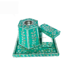 Juego de Bakhoor Premium | Quemador de incienso Oud de lujo en una elegante bandeja MOP | Regalo árabe Premium para fragancia para el hogar y Ramadán - Product Image 6