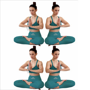 Conjuntos de yoga para mujer, conjunto deportivo de dos piezas con leggings elásticos y sujetador deportivo acolchado para correr y gimnasio - Product Image 6