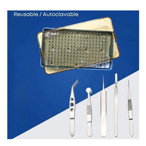 Kit de Inicio de 5 Piezas para Superficie Ocular, Instrumentos Quirúrgicos Oftálmicos Reutilizables de Acero Inoxidable Alemán, Autoclavables, CE ISO13485 - Product Image 6