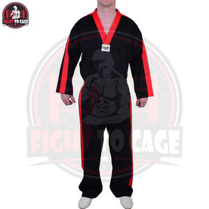 ชุดยูนิฟอร์มศิลปะการต่อสู้แบบฟรีสไตล์สไตล์ดั้งเดิม ทนทาน ผลิตจากโพลีเอสเตอร์ 65% ผ้าฝ้าย 35% ระบายอากาศได้ดี ป้องกันการฉีกขาด เหมาะสำหรับการแข่งขันและการฝึกซ้อมประจำวัน - Product Image 2