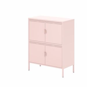 Carrello da Cucina Moderno in Stile Industriale Vintage, Trolley in Legno e Metallo, Plastica e Acciaio - Product Image 3