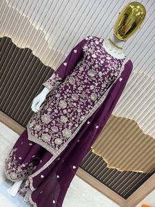 <b>Presenting</b> New Collection Modern Heavy Embroidery Sequence Work Top Bottom and Dupatta Set for Women Party Wear - Product Image 4