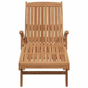 Chaise longue en teck massif 76,77 x 23,23 x 30,91 pouces, couleur marron - Product Image 6