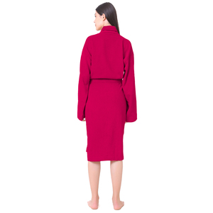 Peignoirs pour femmes adultes en coton 100% au design élégant, tailles personnalisées, couleurs unies, les plus vendus, fournisseur en Inde. - Product Image 3