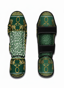 Protège-tibias en cuir véritable avec logo personnalisé pour la boxe, le MMA, le kickboxing – Coussinets de protection pour l'entraînement - Product Image 6