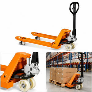 2 Ton Heavy Duty Orange Manual Pallet Truck Industrial Hand Pallet Jack for Warehouse Material Handling
