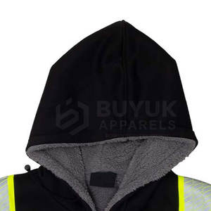 Chaqueta de Trabajo de Alta Visibilidad, Resistente al Viento, Transpirable, con Protección Contra Incendios, Reflectante, para Obras de Construcción, con Capucha, Impermeable - Product Image 4