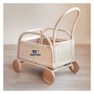 POUSSETTE EN ROTIN Offre Spéciale et POUSSETTE POUR BÉBÉ EN ROTIN pour les grossistes avec une excellente livraison rapide artisanale et un support client complet - Product Image 1