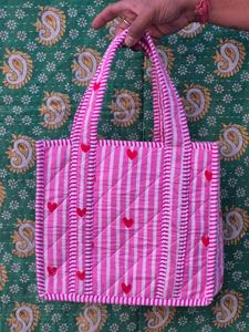 Bolsa de Compras Personalizada con Logotipo, Acolchada, de Algodón Floral, con Cierre, para el Uso Diario - Product Image 5