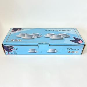 ชุดถ้วยและจา<span class=keywords><strong>น</strong></span>รองชาพอร์ซเล<span class=keywords><strong>น</strong></span>สีขาวแบบมิ<span class=keywords><strong>น</strong></span>ิมอล 12 ชิ้น ใช้งานได้จริง เหมาะสำหรับดื่มกาแฟทุกวั<span class=keywords><strong>น</strong></span>ที่บ้า<span class=keywords><strong>น</strong></span>และเสิร์ฟใ<span class=keywords><strong>น</strong></span>ร้านกาแฟ - Product Image 3