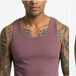 Débardeur Homme Séchage Rapide 100% Polyester Coupe Slim Col Rond pour Entraînement, Gym, Fitness, Musculation - Personnalisable Décontracté Été - Product Image 5