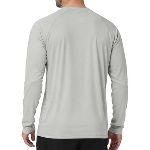 Camiseta de Pesca de Manga Larga para Hombre, de Secado Rápido, UPF 50, Poliéster, Color Sólido, Ropa Deportiva para Exteriores - Product Image 3
