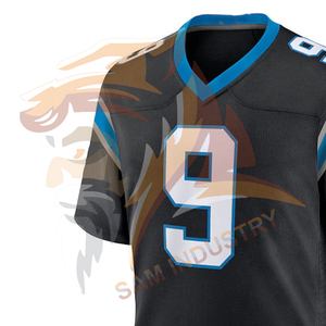 Maillot de football américain le plus vendu, 100% polyester, grande taille, antibactérien, séchage rapide, respirant - Product Image 4