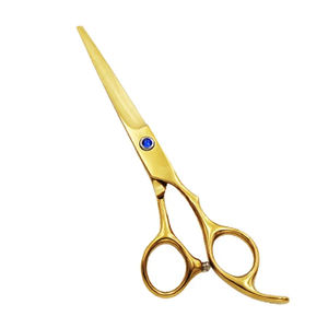 Ciseaux de coiffure professionnels 5,5 pouces en acier inoxydable, qualité A+, pour droitiers, à lame arrondie et tranchante - Product Image 1