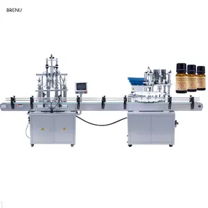 Máquina de llenado volumétrico de crema, embalaje de miel, línea de agua mineral, automática, para botellas