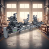Máquina para marcos de puertas de madera PATER con motor y bomba, máquina automática para fabricar marcos de puertas, potencia de 20 kW