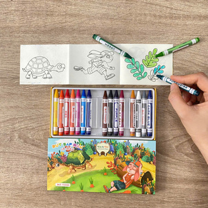 18 Colors Non-Toxic Wax Crayon Sets Customized Wax Crayon Set - Product Image 4