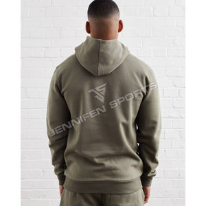 Ensemble de survêtement pour homme en molleton 100% coton 340 GSM, respirant, séchage rapide, coupe sportive, couleur unie, grandes tailles, idéal pour l'hiver - Product Image 4