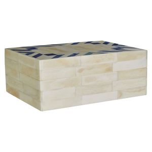 Handmade Natural Bone Inlay Tableware Box Decorative Storage for Jewelry Organizer and Dry Fruit Container - Product Image 3