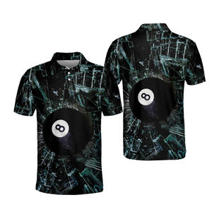 Polo de billard professionnel à séchage rapide pour club et tournoi - Product Image 1