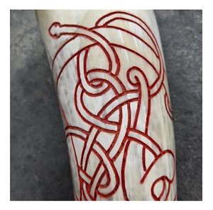 Corne à boire polie écologique avec un design nautique unique pour la décoration intérieure et les cadeaux, style indien, cadeau d'affaires - Product Image 1