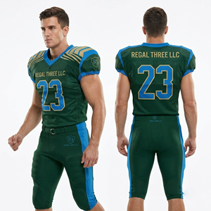 Uniforme de Fútbol Americano Personalizado, Fabricante de Camisetas con Cuello en V, Pantalones Cortos de Fútbol Americano - Product Image 1