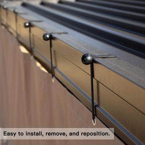 Tenda a Pannello Trasparente per Esterni da 18 oz, Resistente alle Intemperie, Impermeabile in PVC e Poliestere, Antistrappo per Patii e Gazebo - Product Image 5