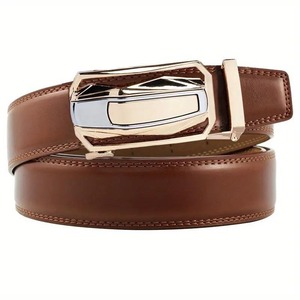 Nuevo estilo, superventas, cinturón informal para hombre de cuero vacuno con hebilla de aleación, alta calidad, transpirable, ligero, ecológico y personalizable - Product Image 2