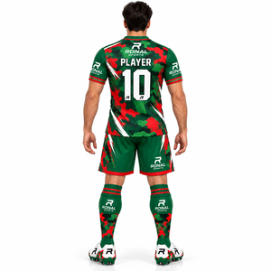 Conjunto de Camiseta de Fútbol para Hombre RONAL SPORTS, Estampado de Camuflaje, Poliéster Sublimado, Manga Corta, Uniformes para Adultos, Todas las Temporadas - Product Image 4