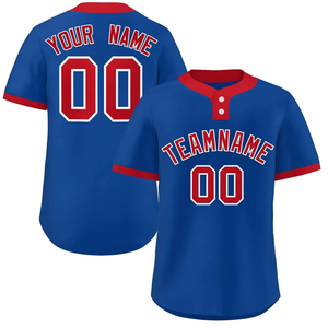 Maillot de baseball à deux boutons pour adulte, personnalisé par sublimation, 100 % polyester, unisexe, respirant, style streetwear, pour softball, vente en gros - Product Image 6