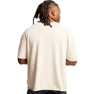 Camiseta de algodón extragrande para hombre, cuello redondo, manga corta, hombros caídos, ajuste relajado, informal, personalizada, al por mayor, jersey, top X1 - Product Image 2