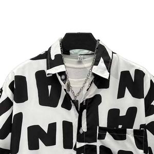 Ensemble de chemises et de shorts d'hiver de qualité supérieure tendance, en velours, écologique, pour hommes, design sportif en deux pièces - Product Image 5