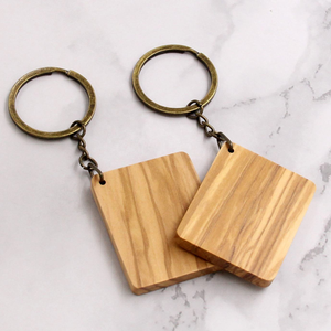 Porte-clés vierge en bois de Koa massif, cadeau d'anniversaire, gravable, cadeau promotionnel - Product Image 4