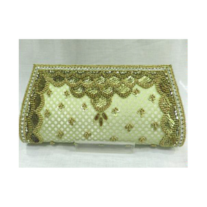 Bolso de Mano Tipo Clutch con Cuentas de Cristal, Diseño de Lujo 2026, Bolso de Seda y Tela con Nuevo Patrón, en Oferta, para Fiestas - Product Image 5