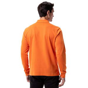 Chemises polo à col rabattu pour hommes, personnalisées, à manches longues, boutonnées, en coton 100% ou en polyester, t-shirts polo pour hommes - Product Image 2