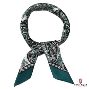 Premium Short <b>Scarf</b> Fabric Custom Printing OEM ODM White Label Textile Manufacturer Fashion Accessories Factory - Product Image 2