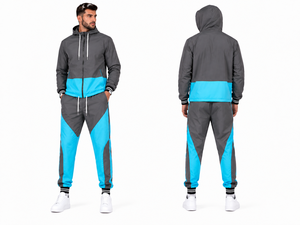 Survêtement coupe-vent à capuche pour homme, fermeture éclair sur le devant, fin, respirant, séchage rapide, jogging, logo personnalisé, vêtements décontractés - Product Image 1