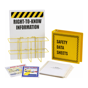 Brady 2.5" Single MSDS Station-Wall-Mounted Plastic Workplace SDS Storage - Product Image 3