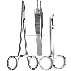 Juego de Instrumentos Quirúrgicos Manuales con Bandeja para Riñones, Portaagujas y Tijeras para Cutículas para Cirugía General, Certificado ISO13485 CE - Product Image 4