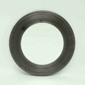 Nuevo Espejo de Pared Redondo Moderno de Lujo, de Metal y Aluminio, para Sala de Estar, Marco Plateado Mate, a Precio Económico, Estilo Indio - Product Image 2