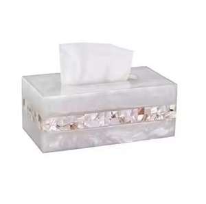 Boîte à mouchoirs élégante en nacre blanche de qualité supérieure, porte-serviettes pour table et usage décoratif au meilleur prix - Product Image 3