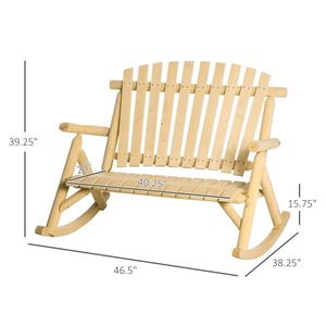 Fauteuil à bascule de jardin pour une assise extérieure confortable - Product Image 5