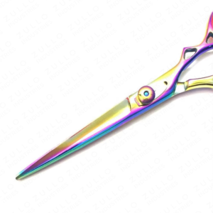 กรรไกรตัดผมคุณภาพสูง หลายสี สแตนเลส ปลายแหลมคม สำหรับร้านเสริมสวย - Product Image 2